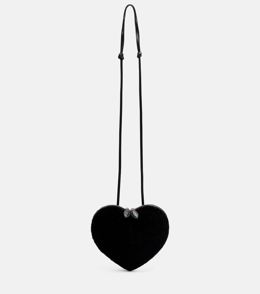 Le Coeur Small shearling crossbody bag | Alaïa