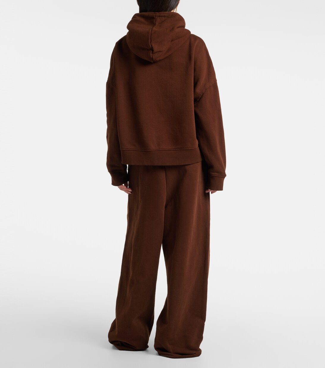 Thermal cotton fleece zip-up hoodie | Entire Studios