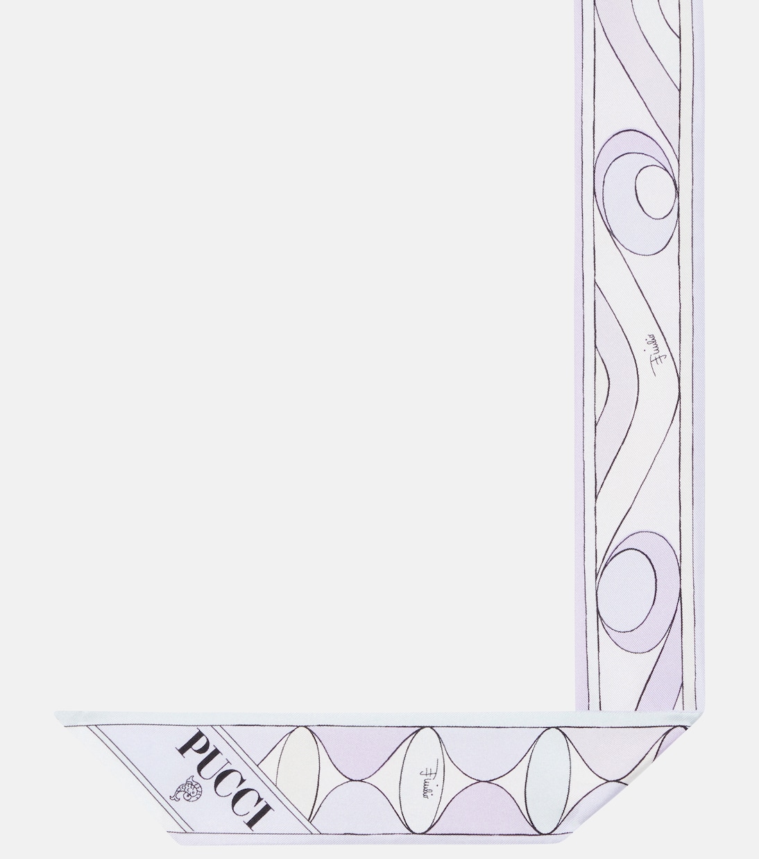 Manuba and Moiré silk twill scarf | Pucci