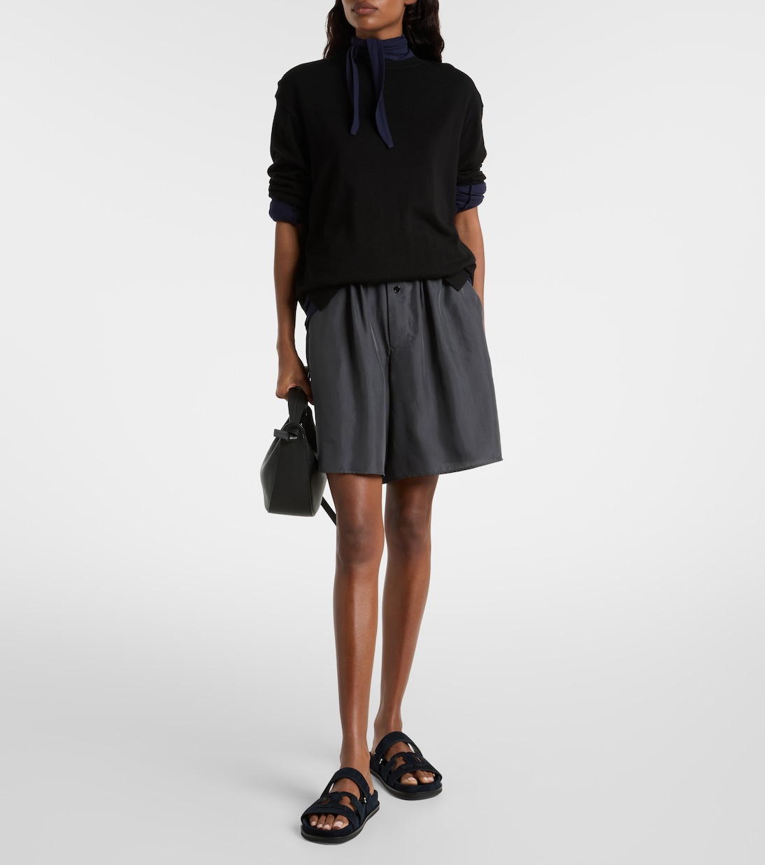 Pantoletten Ines aus Veloursleder | Tory Burch