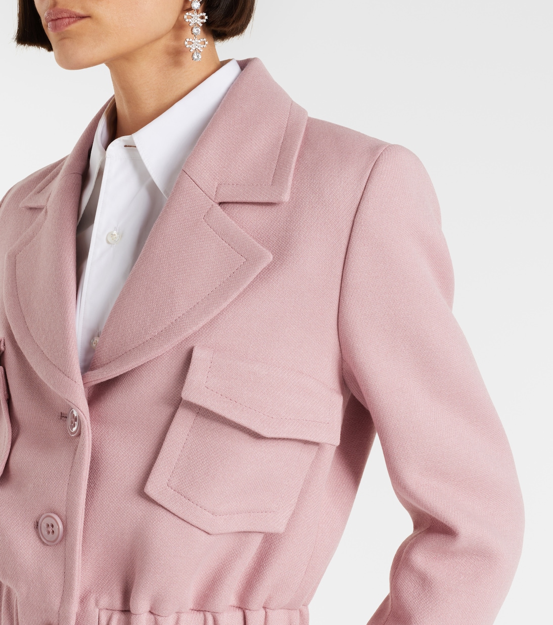 Layered Coolness organza-trimmed cropped jacket | Dorothee Schumacher