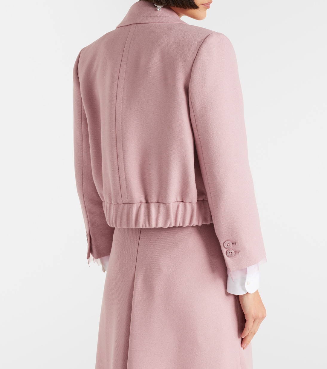 Layered Coolness organza-trimmed cropped jacket | Dorothee Schumacher