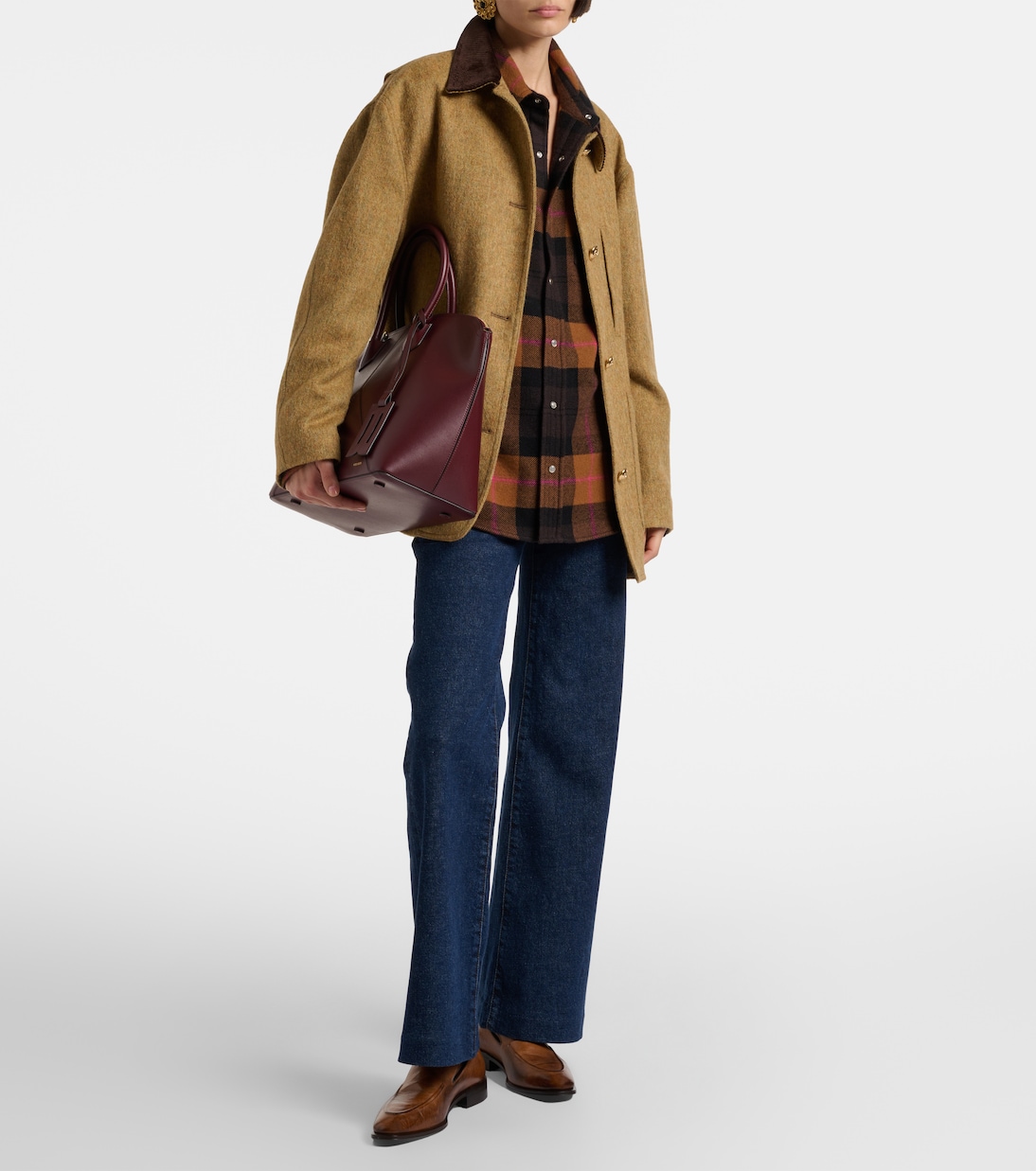 Refined high-rise wide-leg jeans | Frame