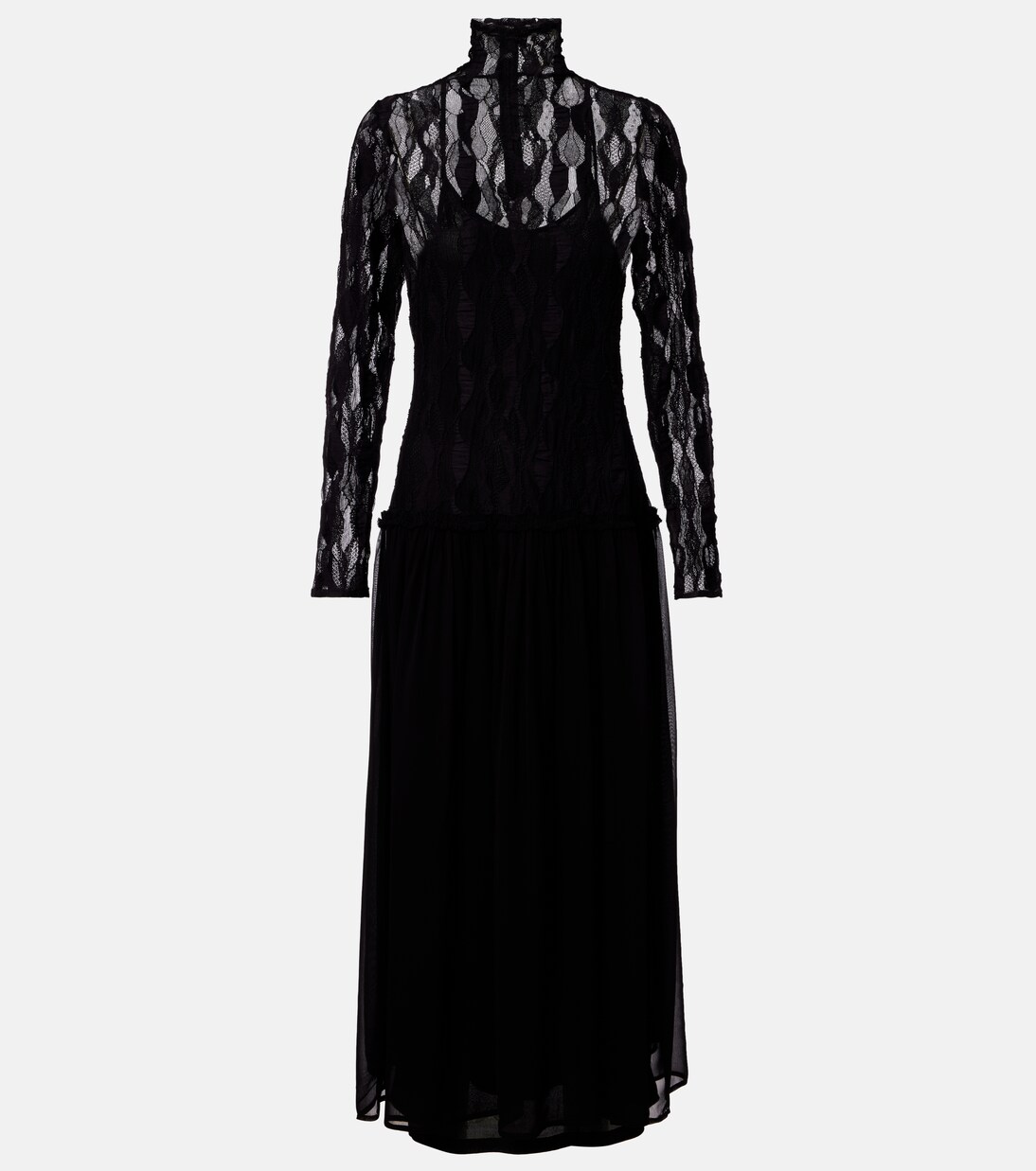Sybil lace and chiffon maxi dress | Ulla Johnson