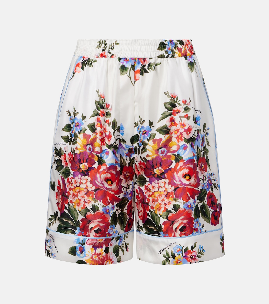 Floral silk twill Bermuda shorts | Dolce&Gabbana