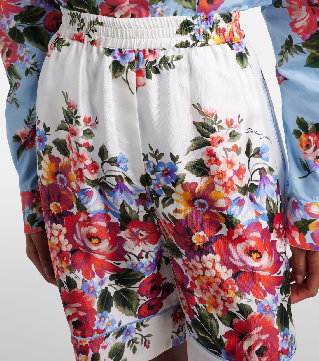 Floral silk twill Bermuda shorts | Dolce&Gabbana