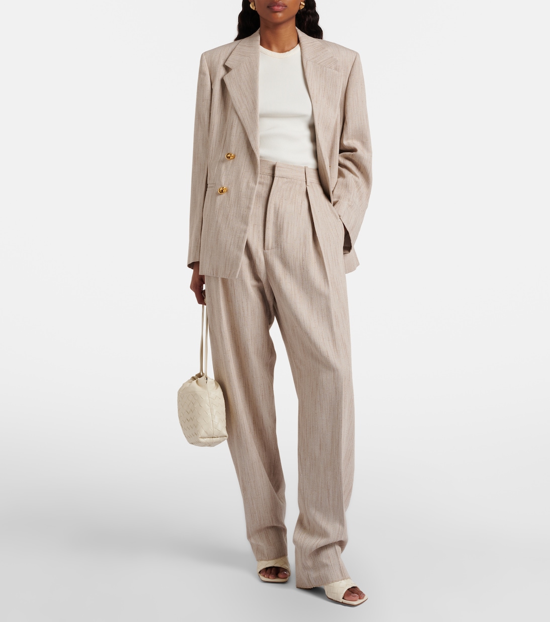 Pantoletten Parco Intrecciato 90 aus Leder | Bottega Veneta