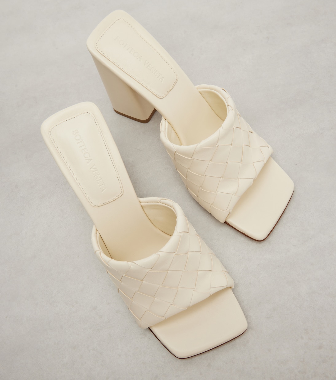 Pantoletten Parco Intrecciato 90 aus Leder | Bottega Veneta