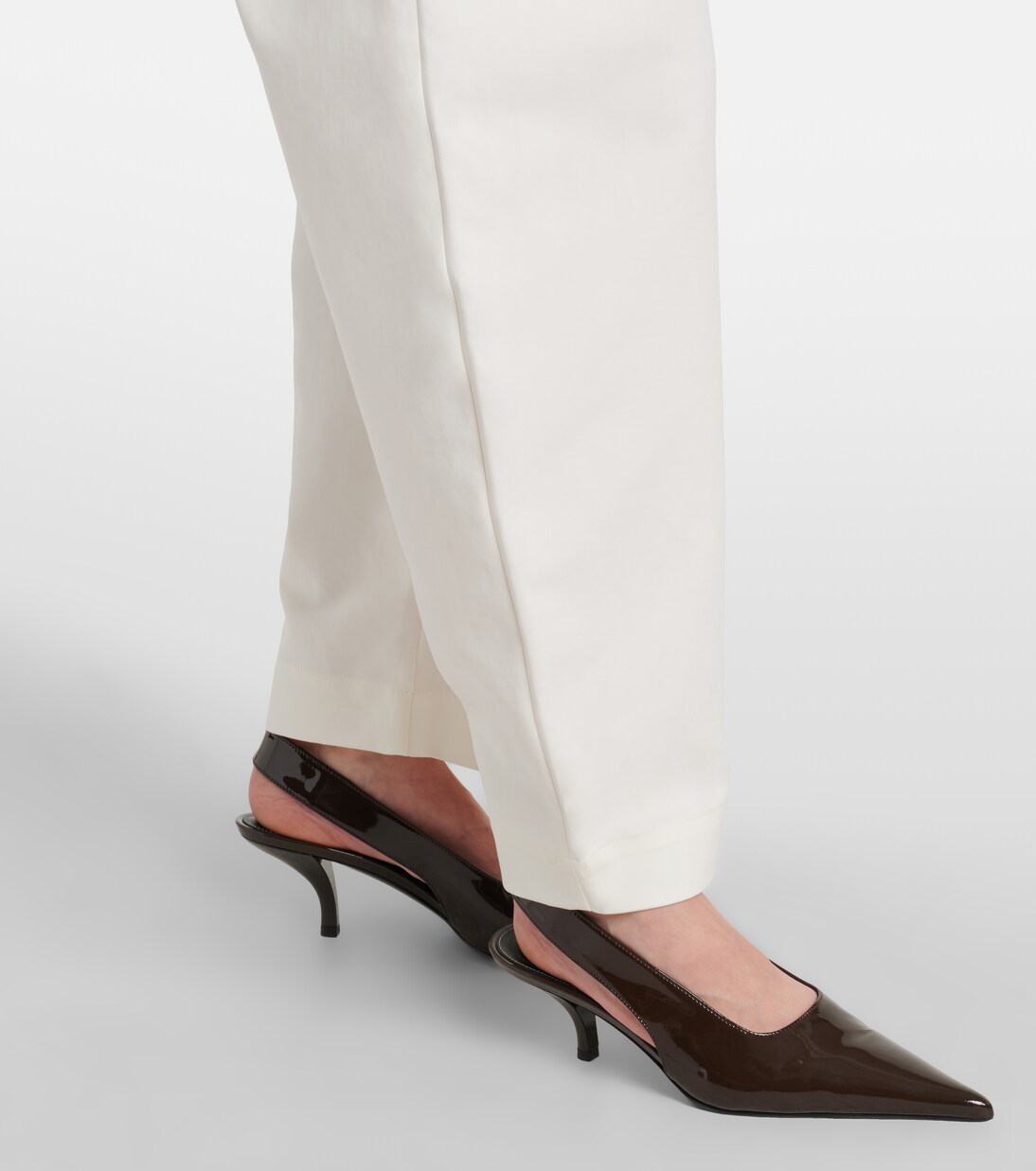 High-rise cotton barrel-leg pants | Róhe