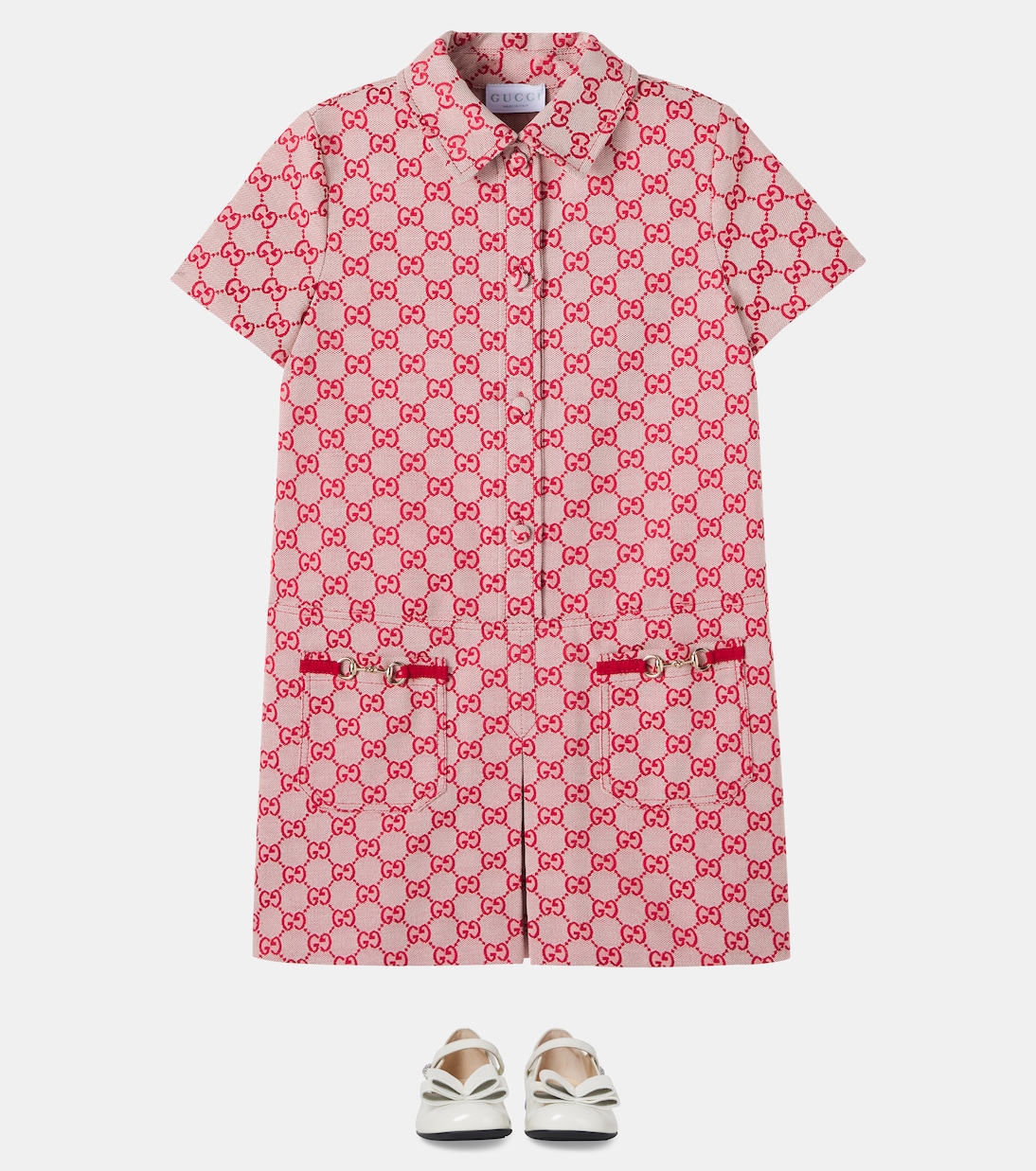 GG cotton-blend canvas dress | Gucci Kids