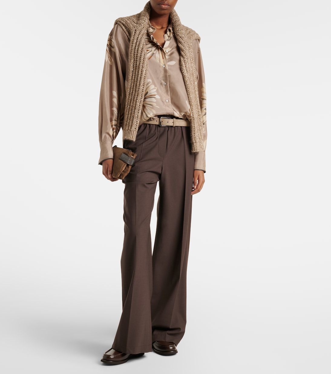 Floral silk shirt | Brunello Cucinelli