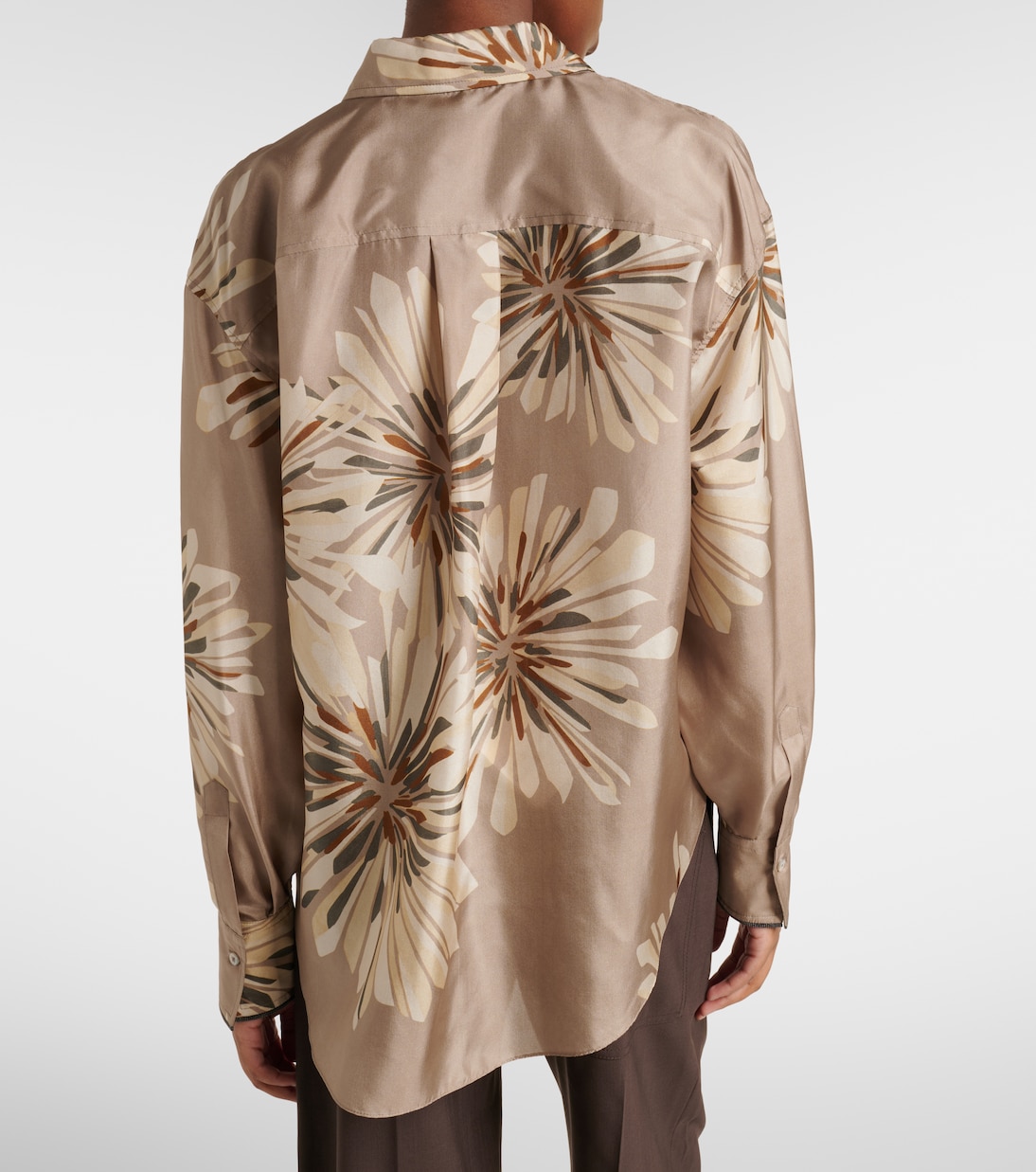 Floral silk shirt | Brunello Cucinelli