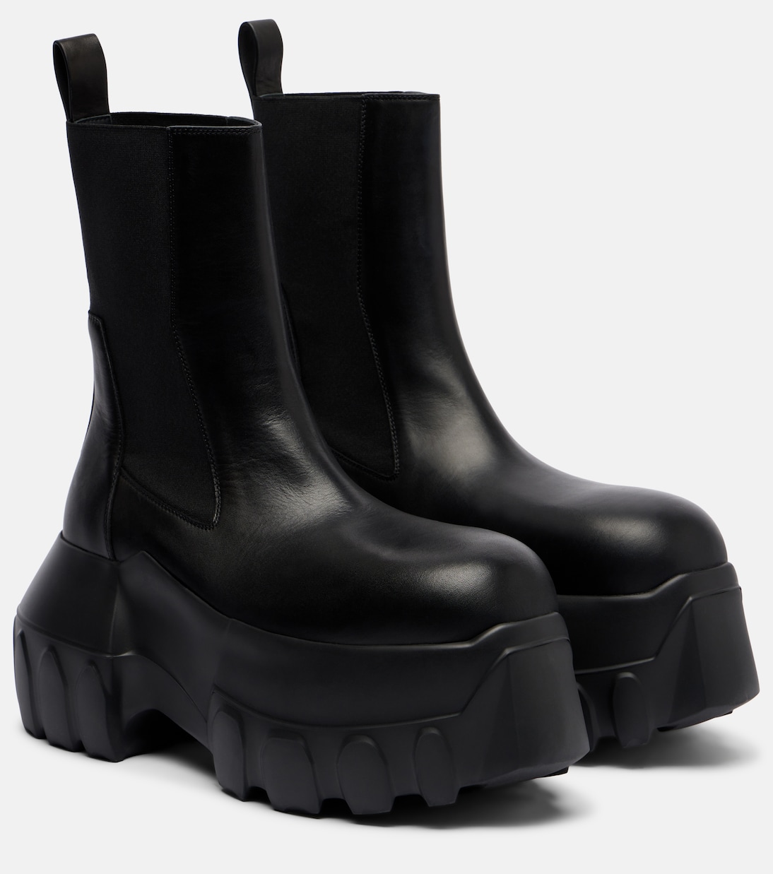 Chelsea Boots Beatle Mega Tractor aus Leder | Rick Owens
