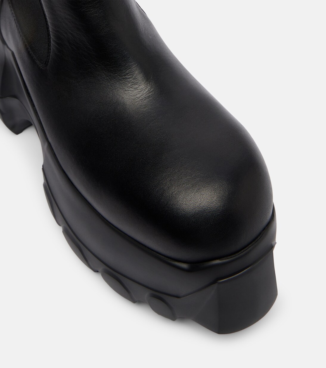 Chelsea Boots Beatle Mega Tractor aus Leder | Rick Owens