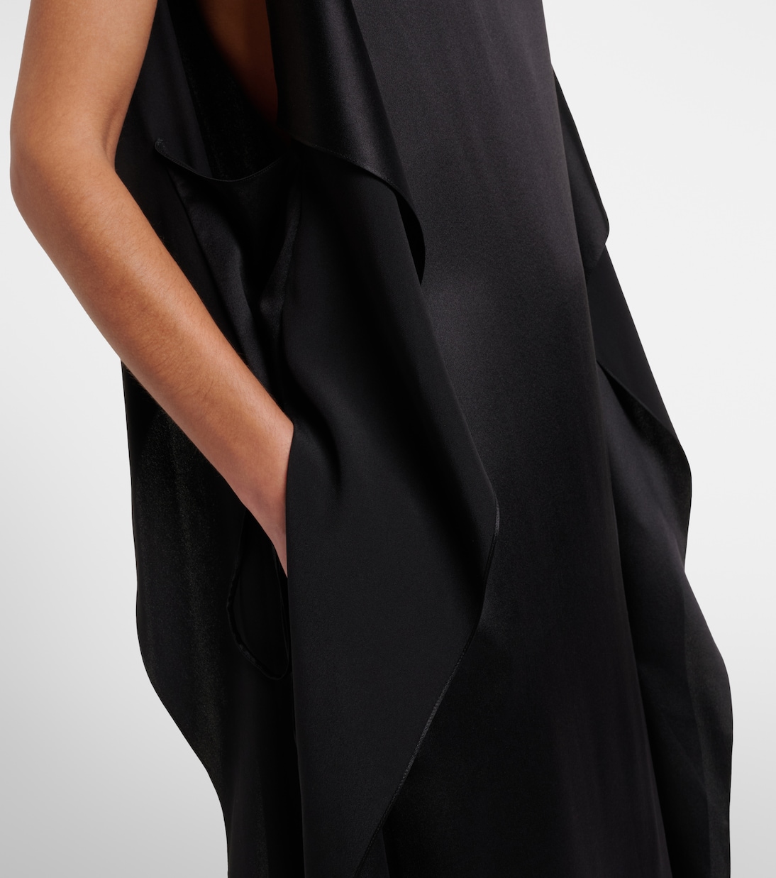 Kylo ruffled silk midi dress | The Row