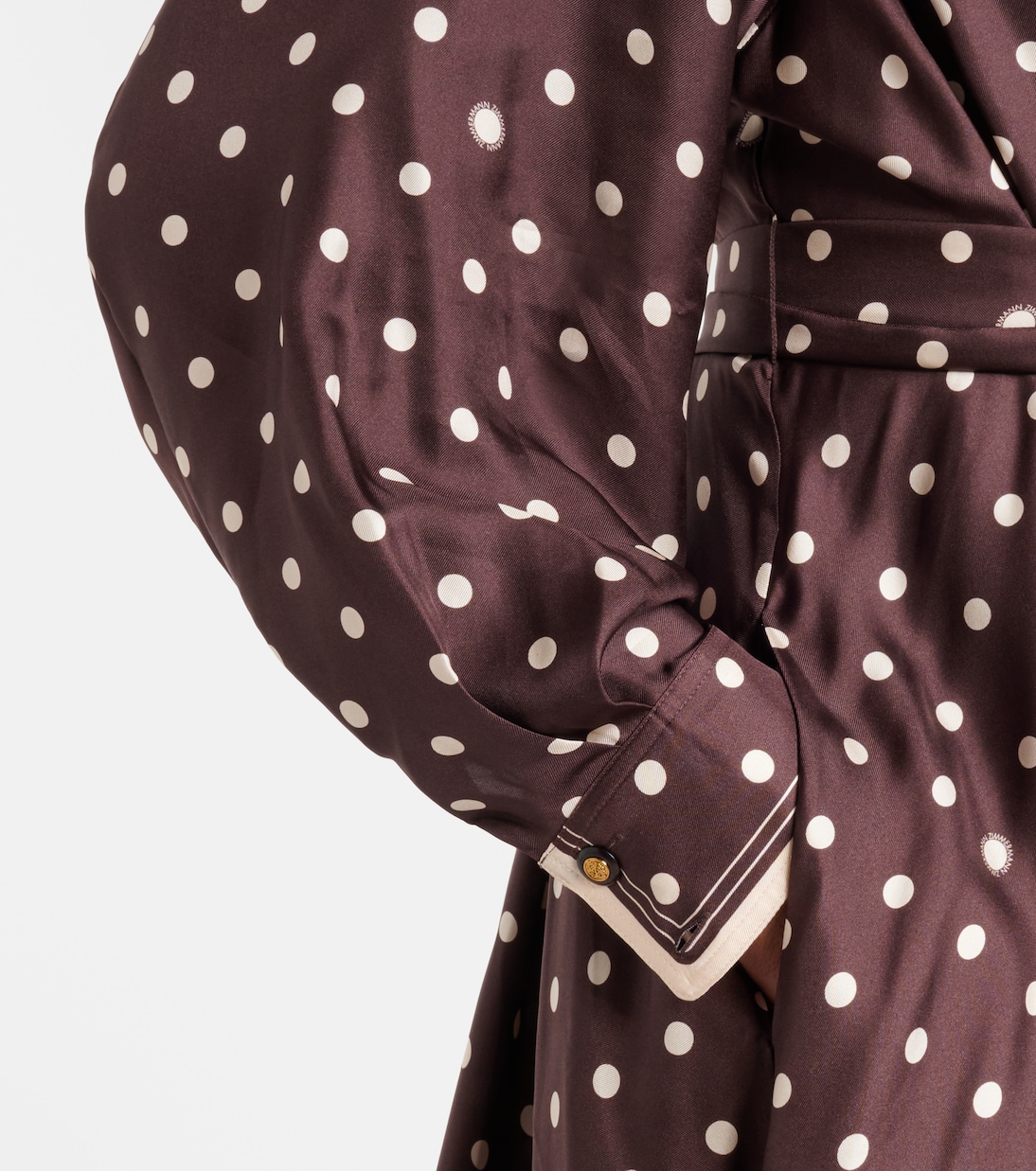 Polka-dot belted silk shirt dress | Zimmermann