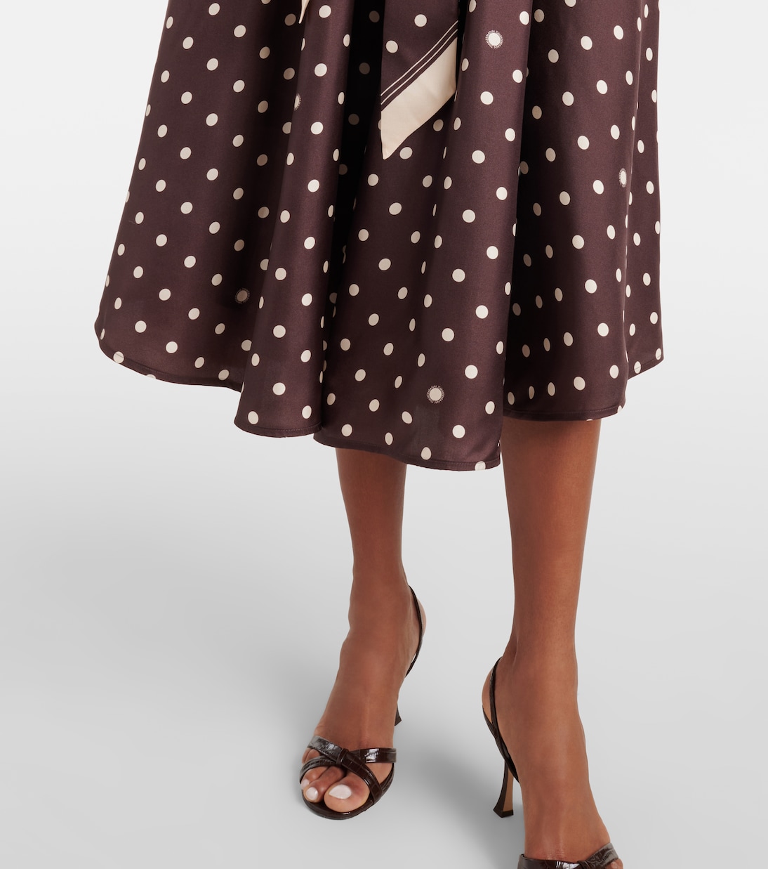 Polka-dot belted silk shirt dress | Zimmermann