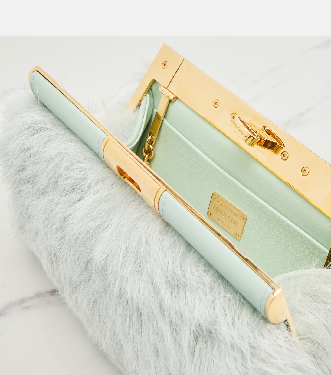 Marlene Small shearling shoulder bag | Dolce&Gabbana