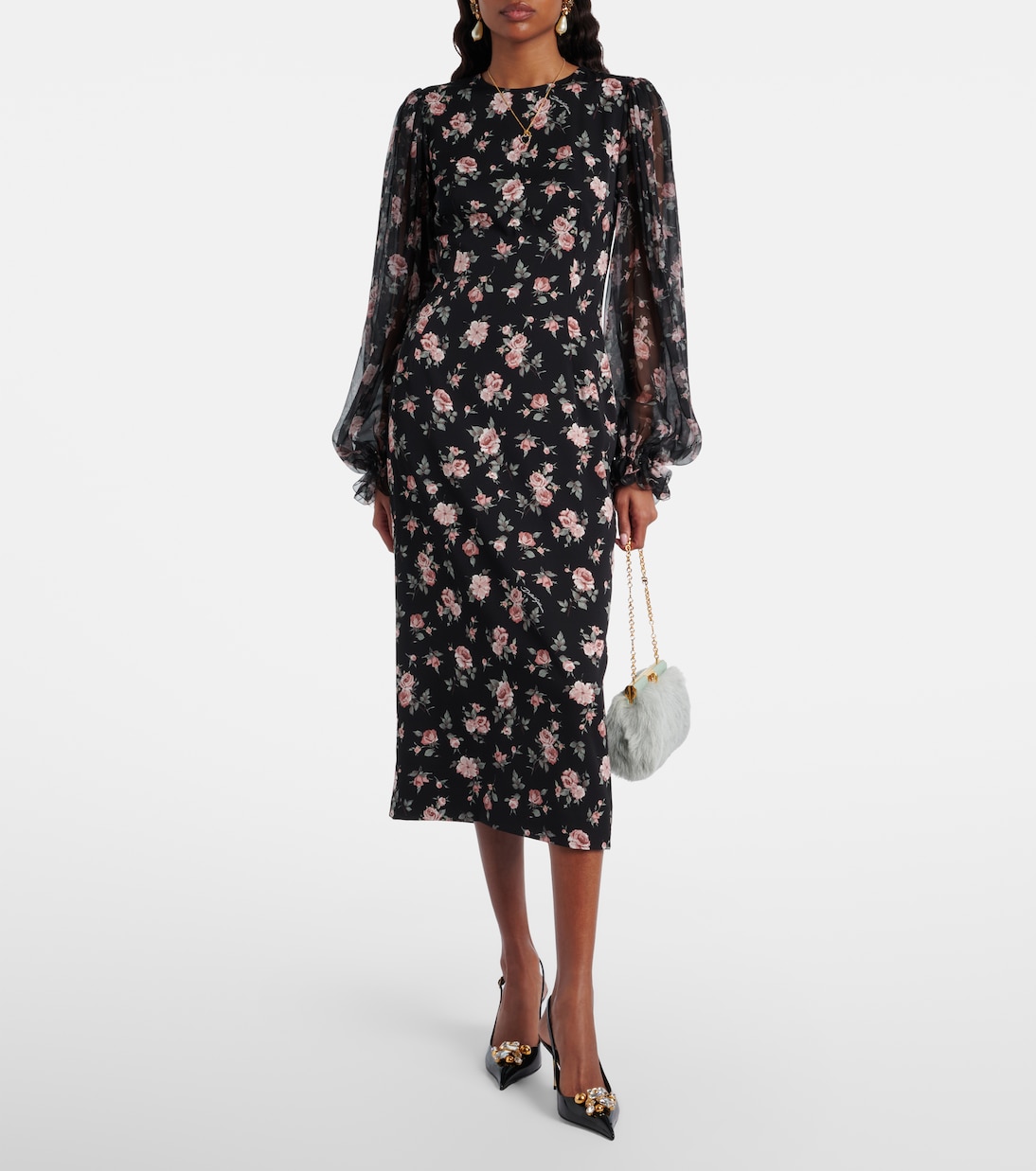 Marlene Small shearling shoulder bag | Dolce&Gabbana