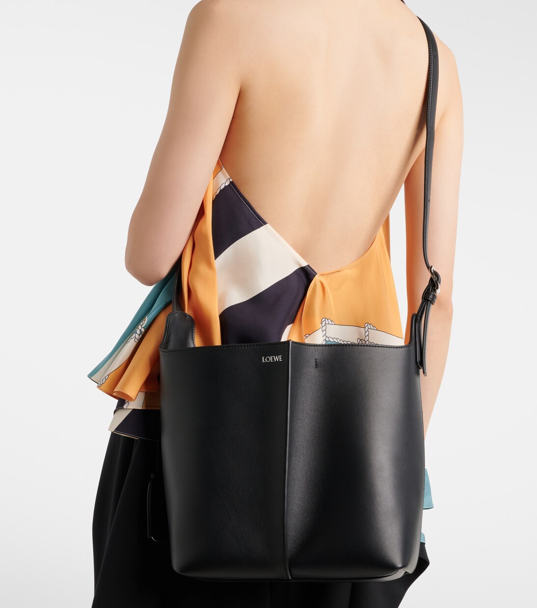 Double L leather shoulder bag | Loewe