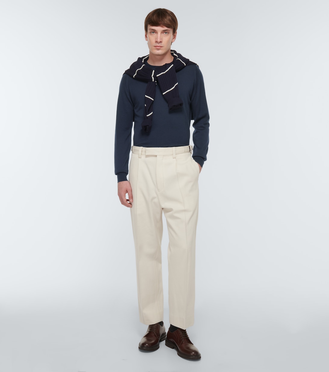 Wool Marcus crewneck sweater | John Smedley