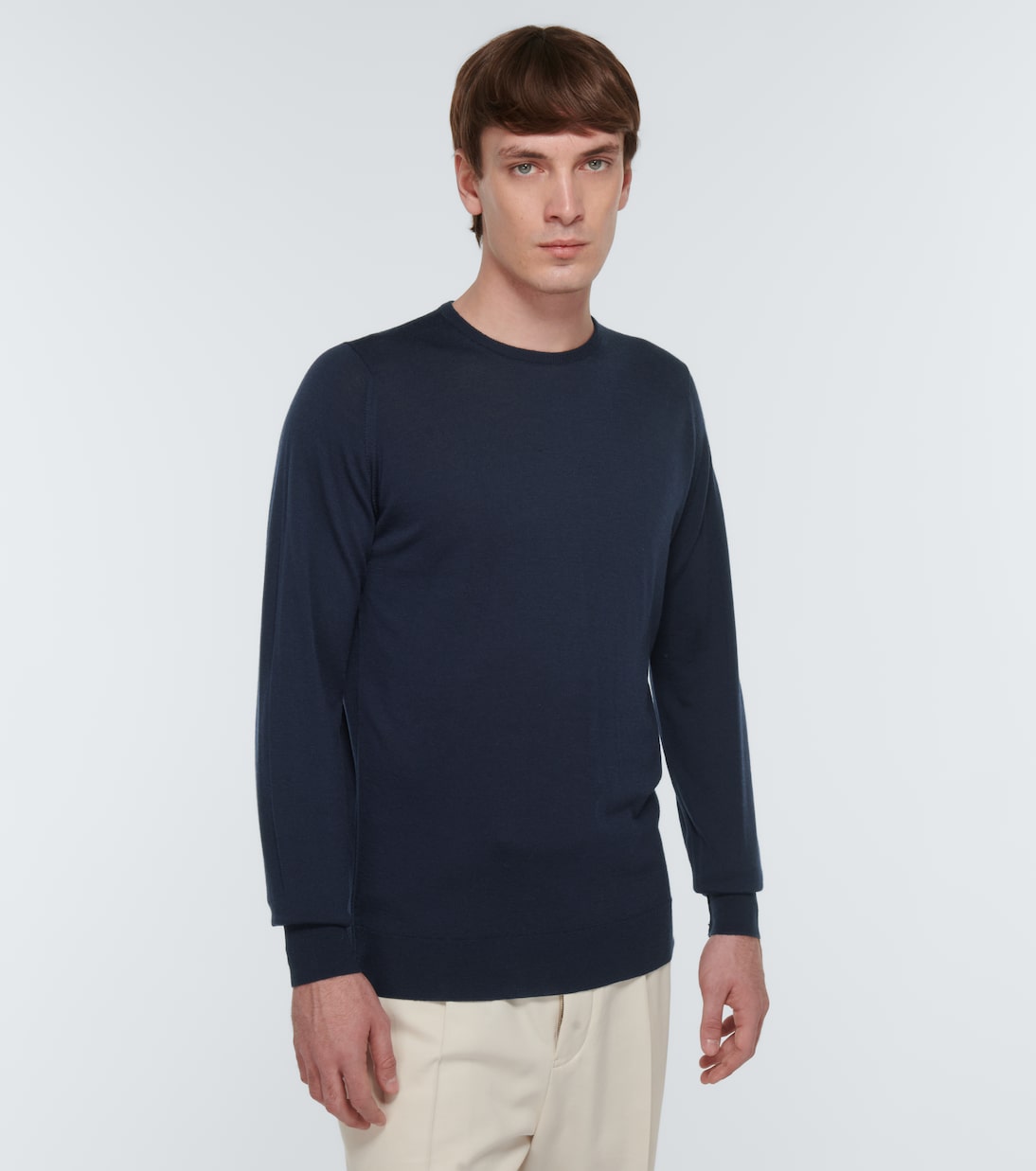 Wool Marcus crewneck sweater | John Smedley