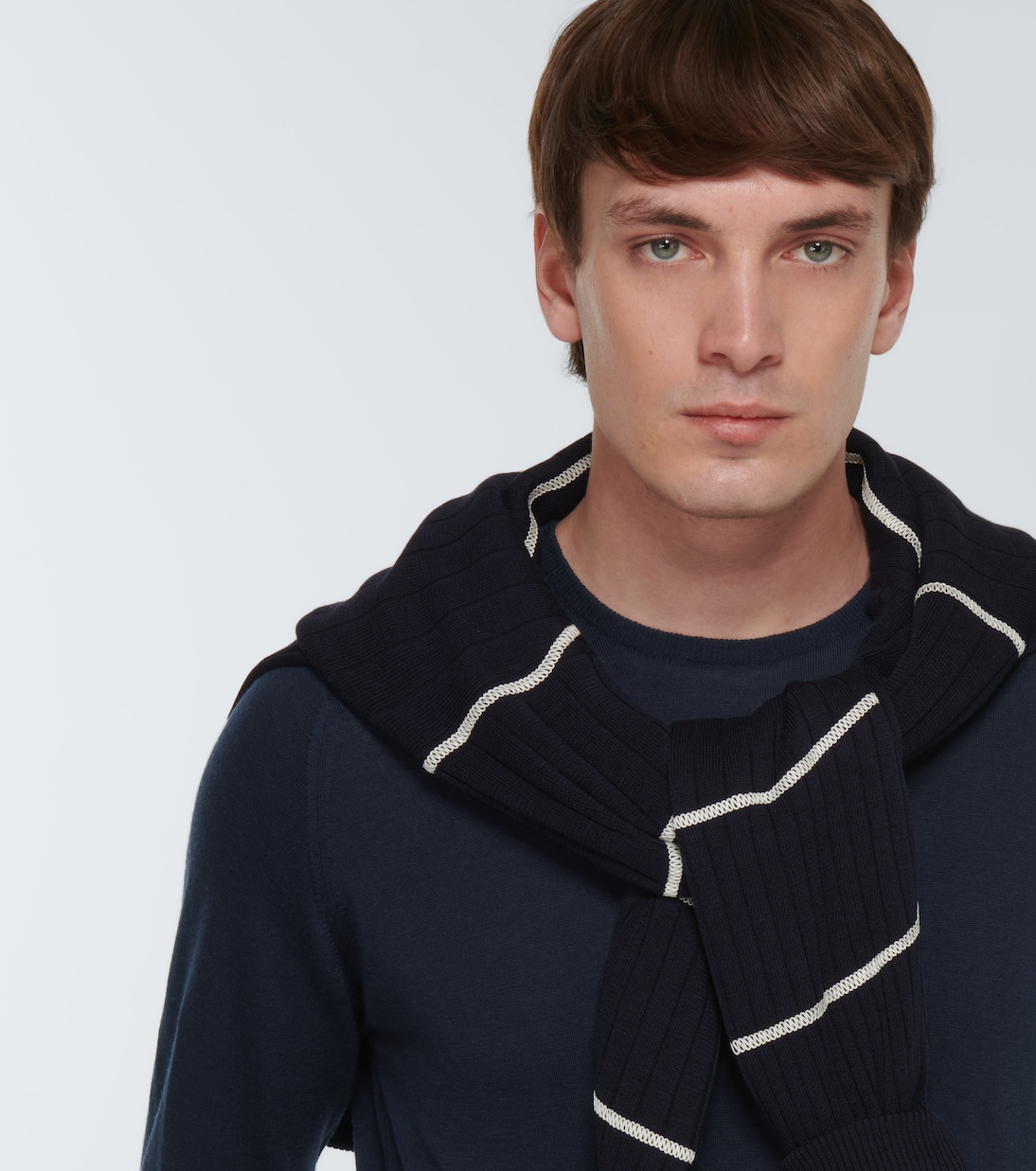 Wool Marcus crewneck sweater | John Smedley