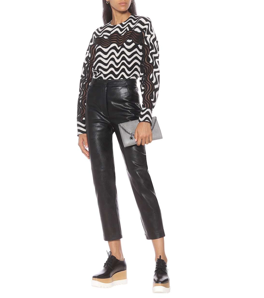 Blusa Illusion a stampa in seta | Stella McCartney