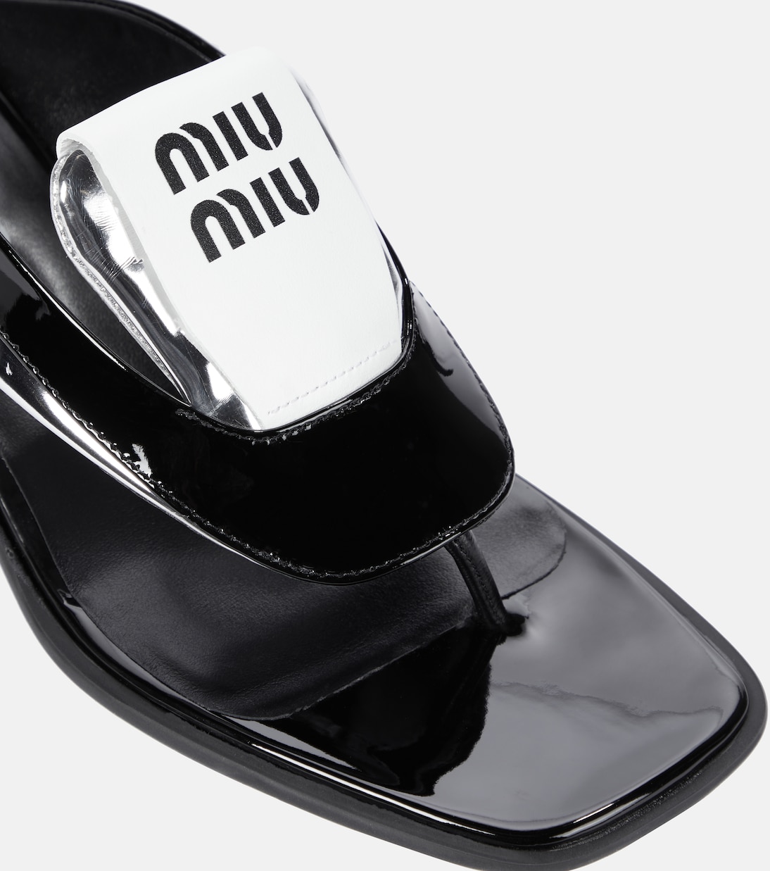 Sandali infradito in pelle | Miu Miu