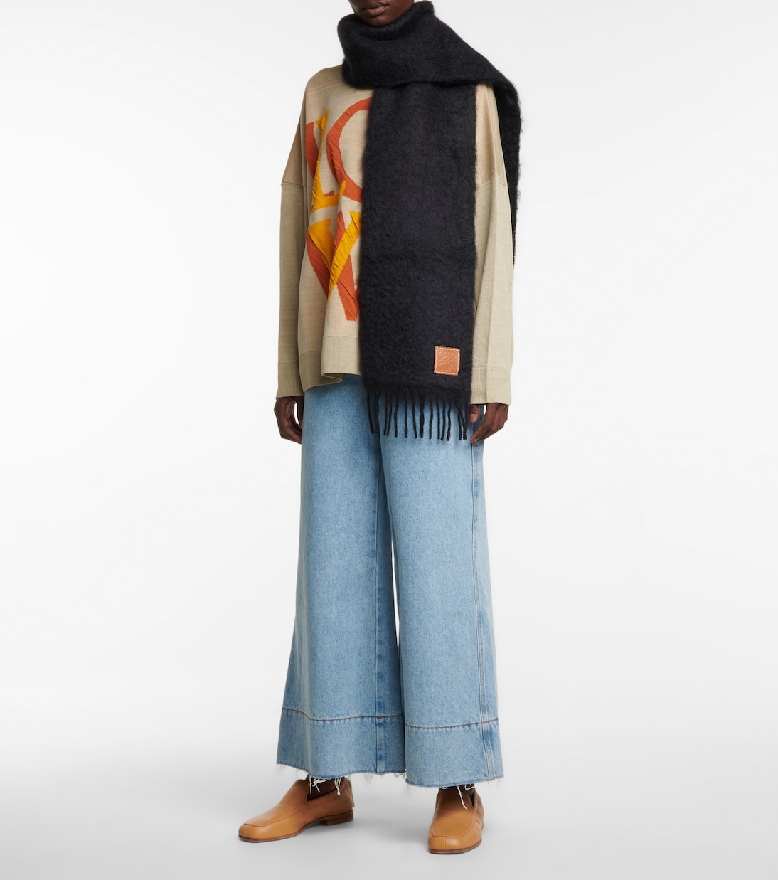 Sciarpa in lana e mohair | Loewe