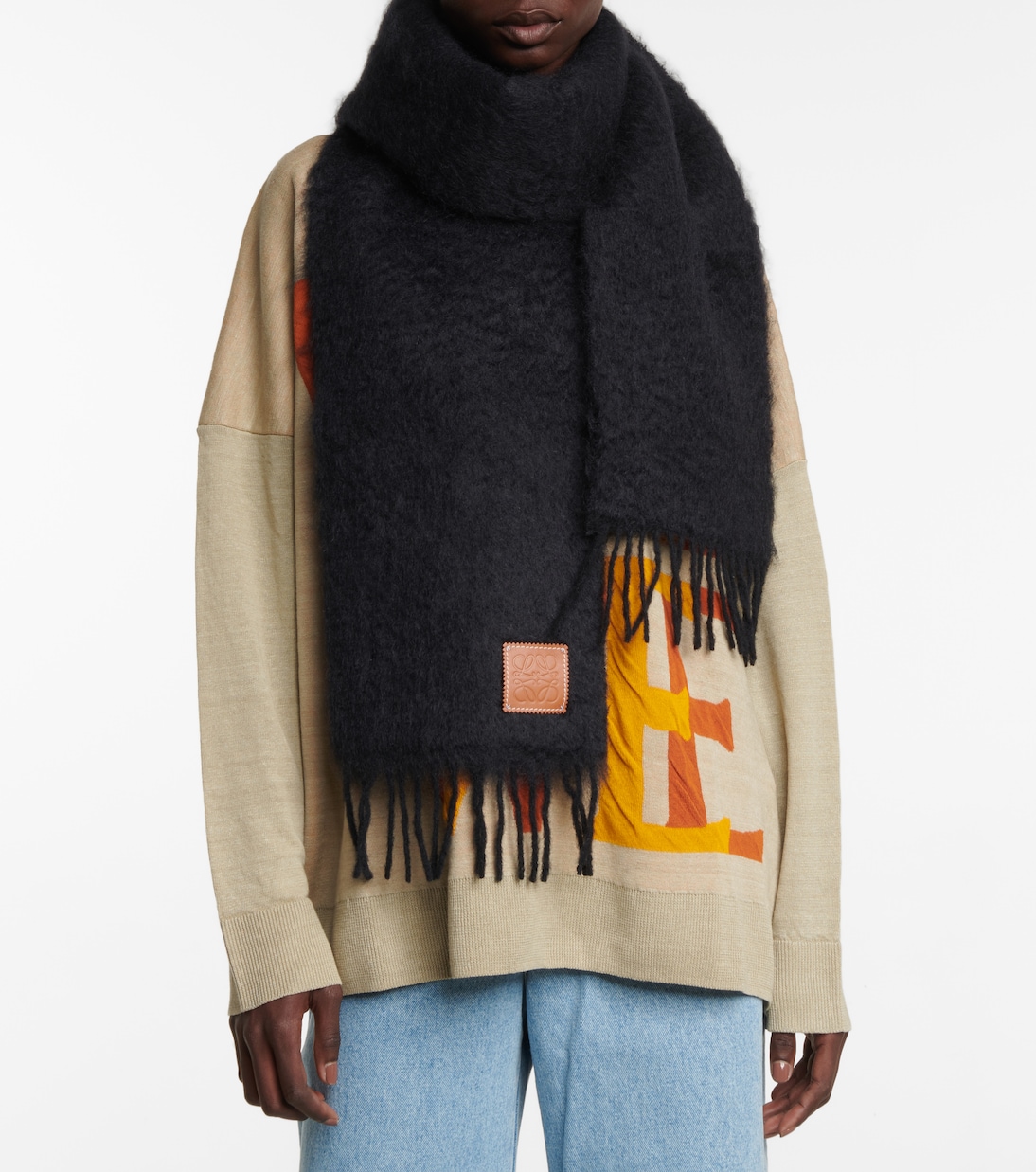 Sciarpa in lana e mohair | Loewe