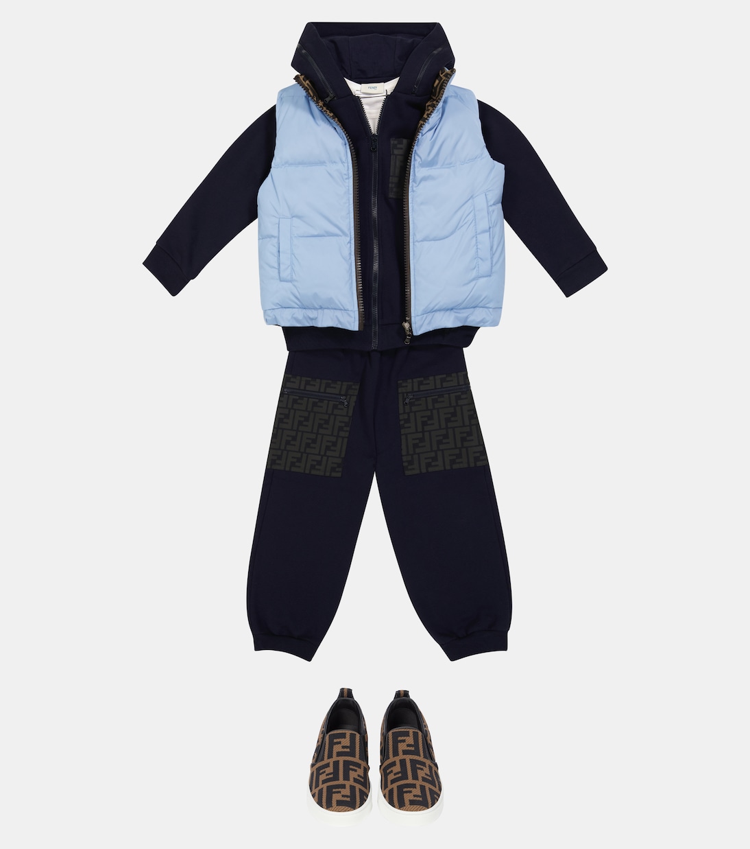 Pantalones de chándal de algodón | Fendi Kids