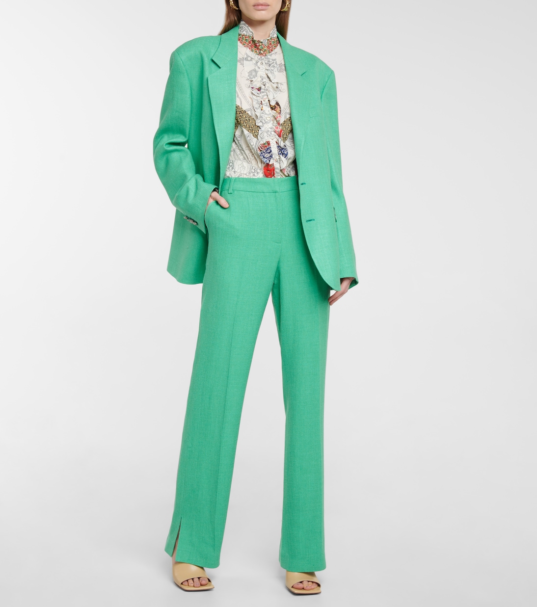 Blazer en laine, soie et lin | Etro