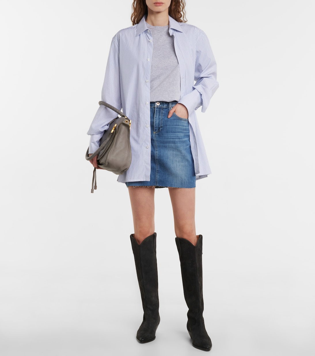 Minifalda vaquera Erin de tiro alto | AG Jeans
