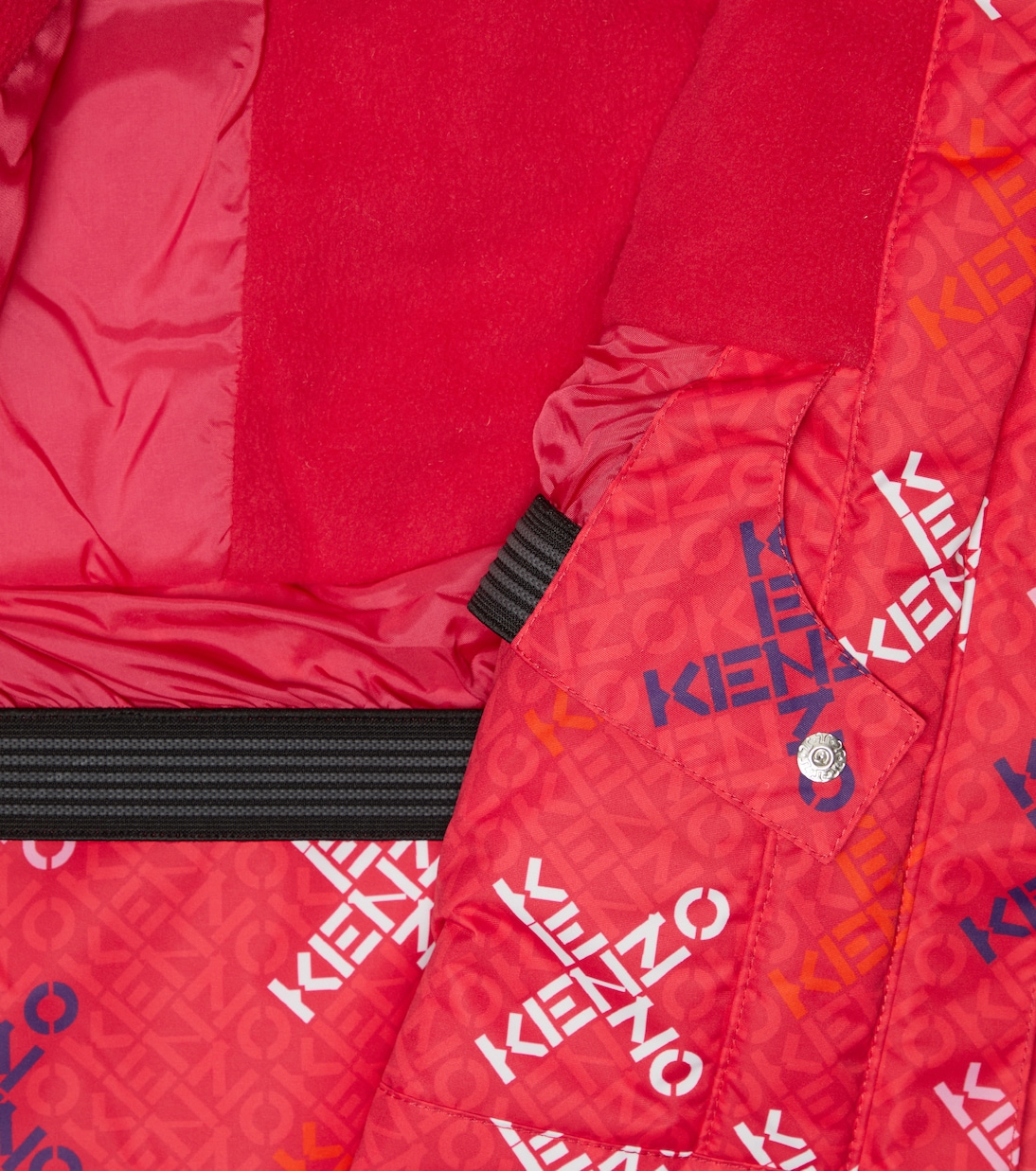 Logo-print padded ski jacket | Kenzo Kids