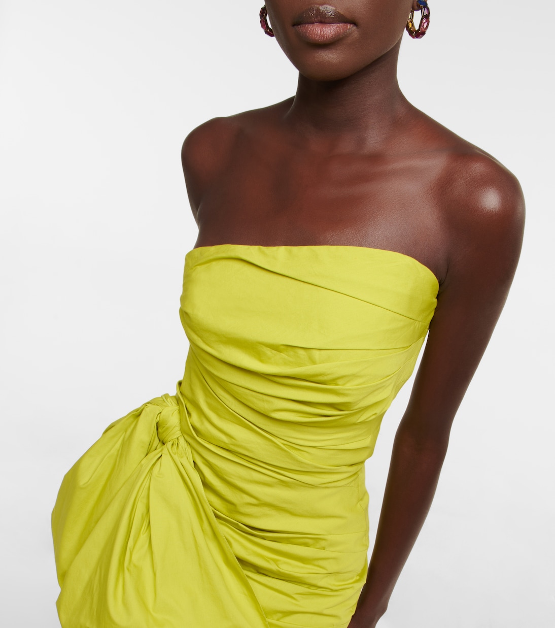 Strapless cotton minidress | Oscar de la Renta
