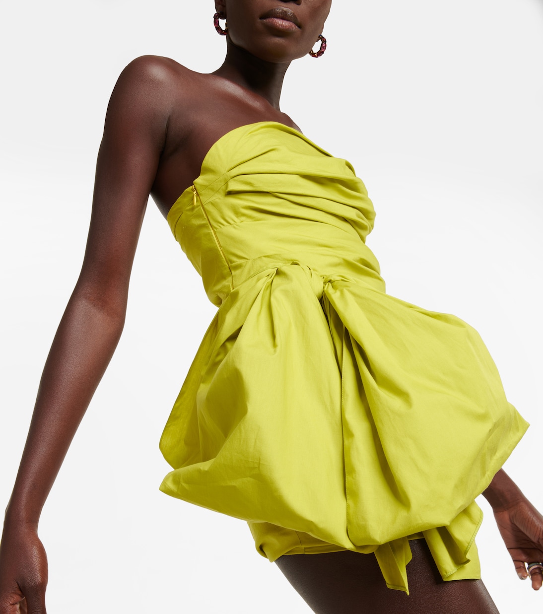Strapless cotton minidress | Oscar de la Renta