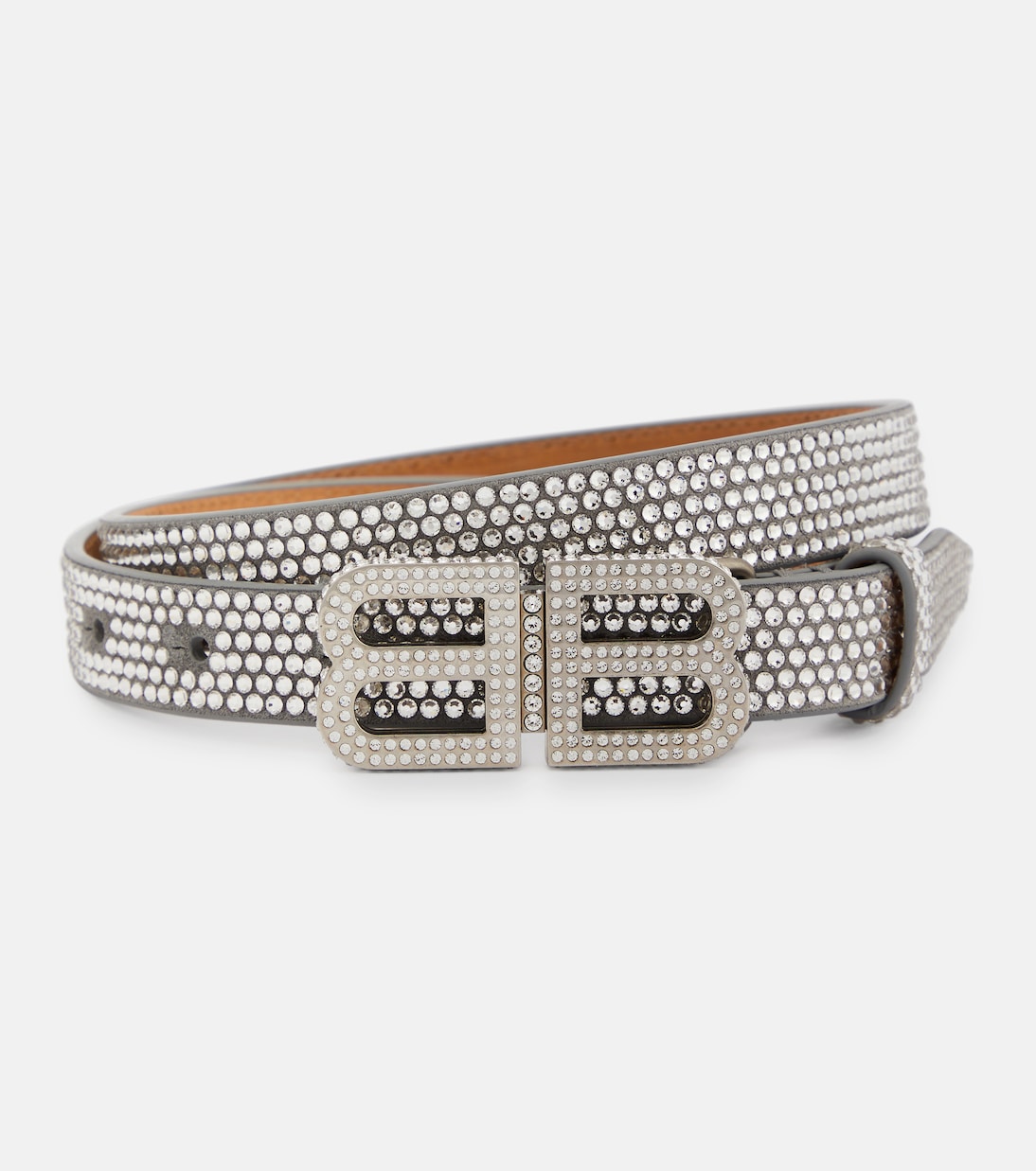 Cinturón BB Hourglass fino adornado | Balenciaga