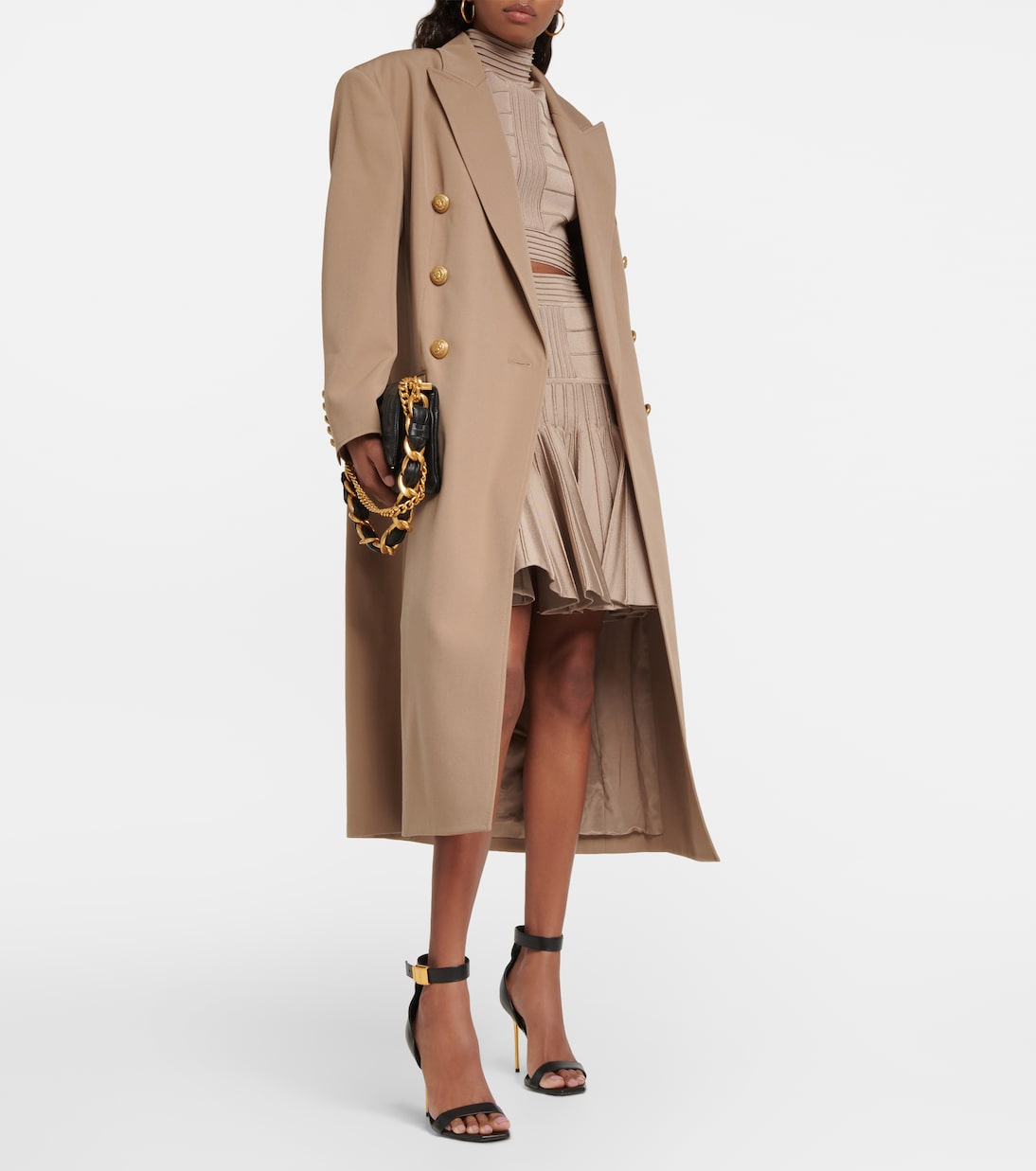 Oversized wool coat | Balmain