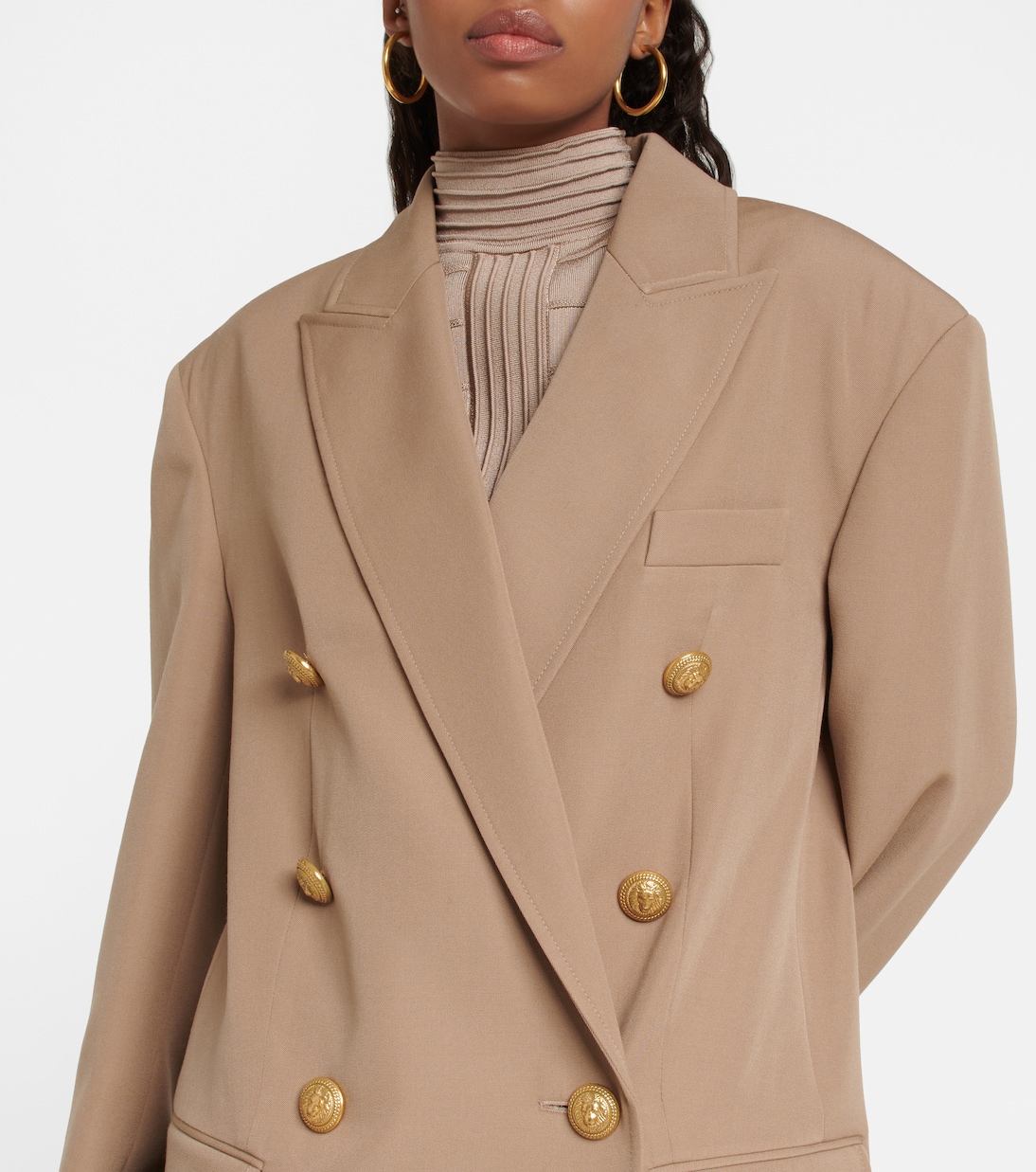 Oversized wool coat | Balmain