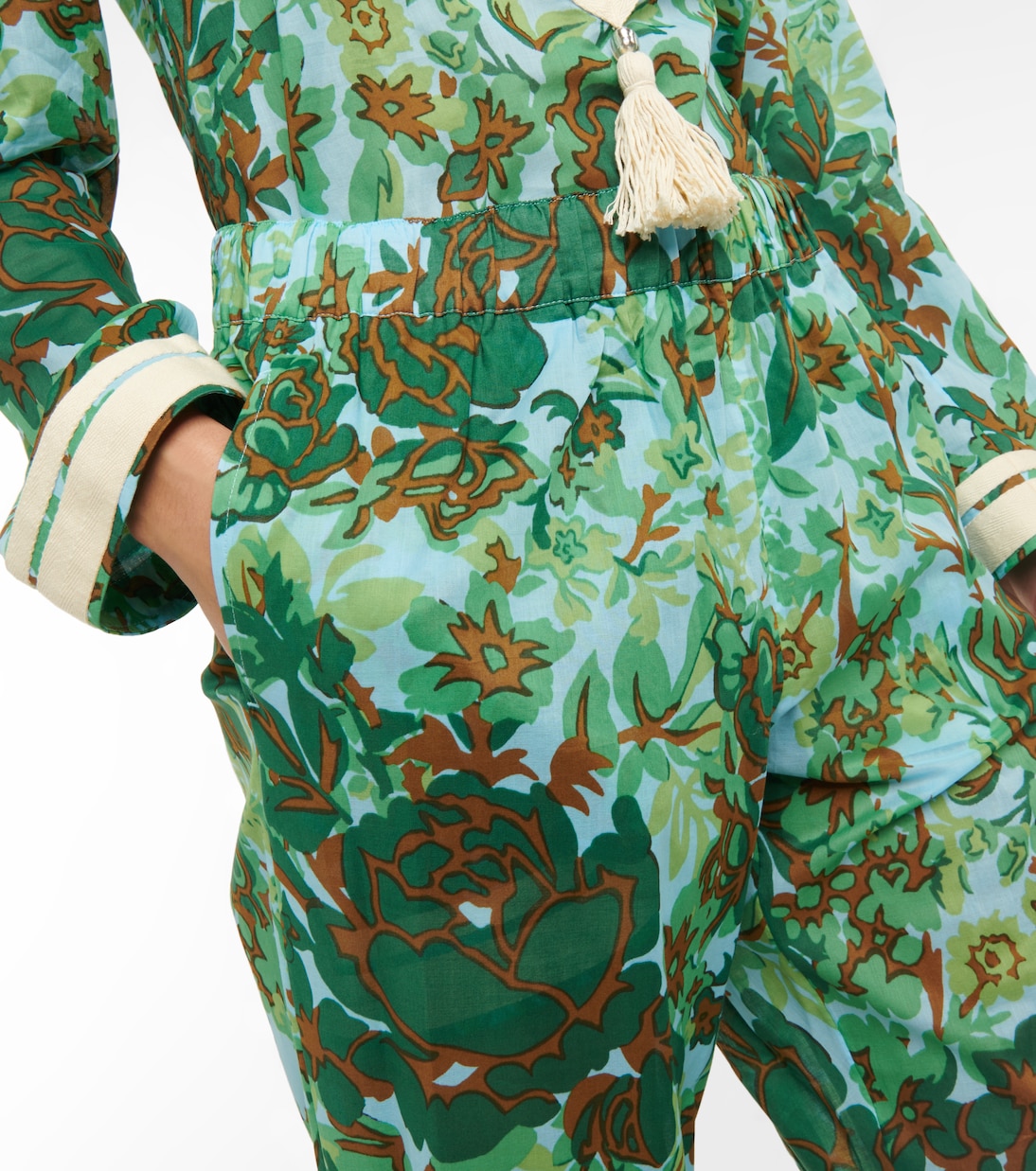 Printed voile pants | Tory Burch