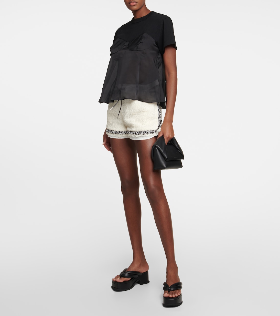 Shorts in tweed | Sacai