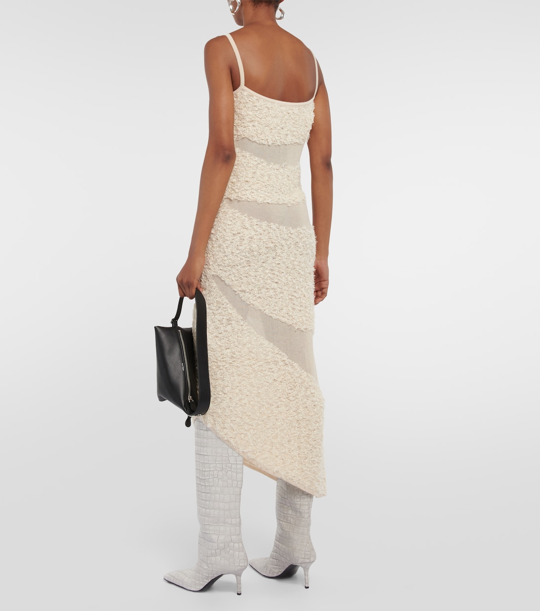 Paneled linen-blend gown | Dion Lee