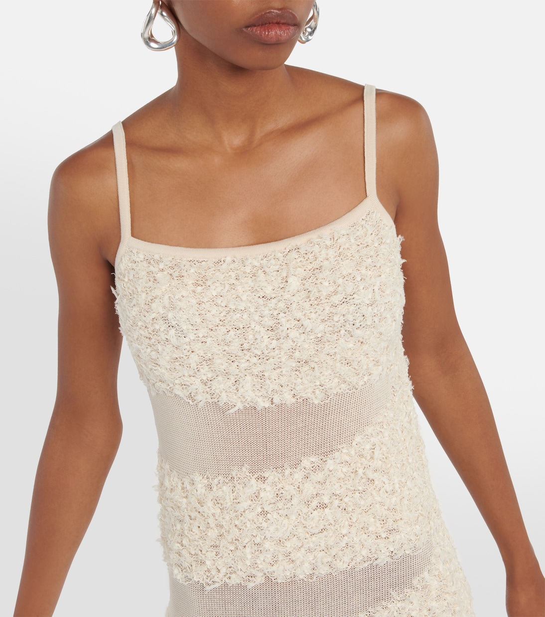Paneled linen-blend gown | Dion Lee