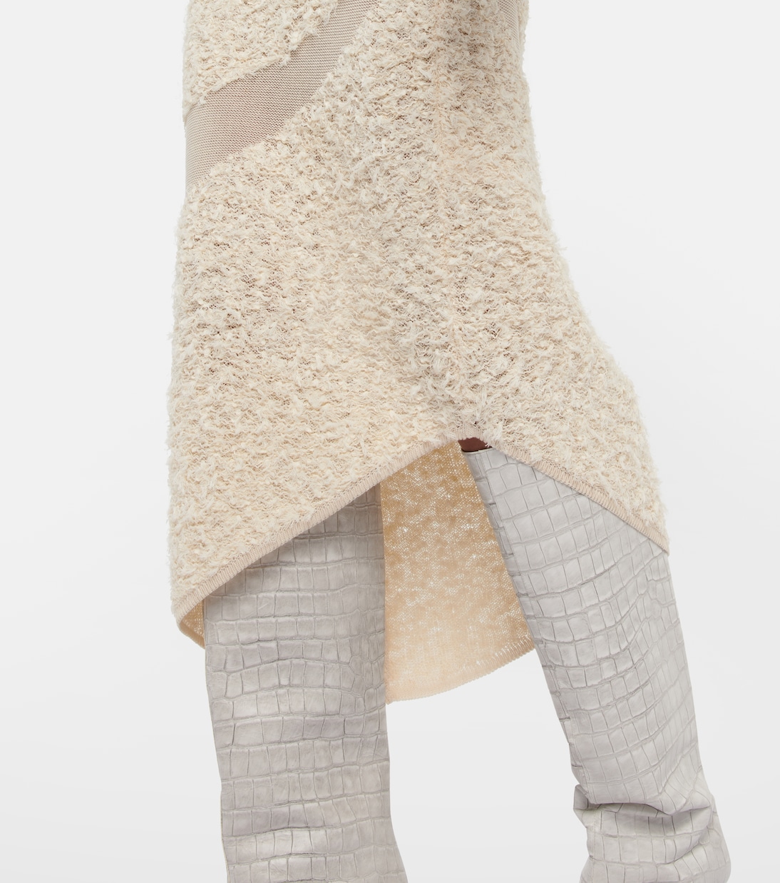Paneled linen-blend gown | Dion Lee