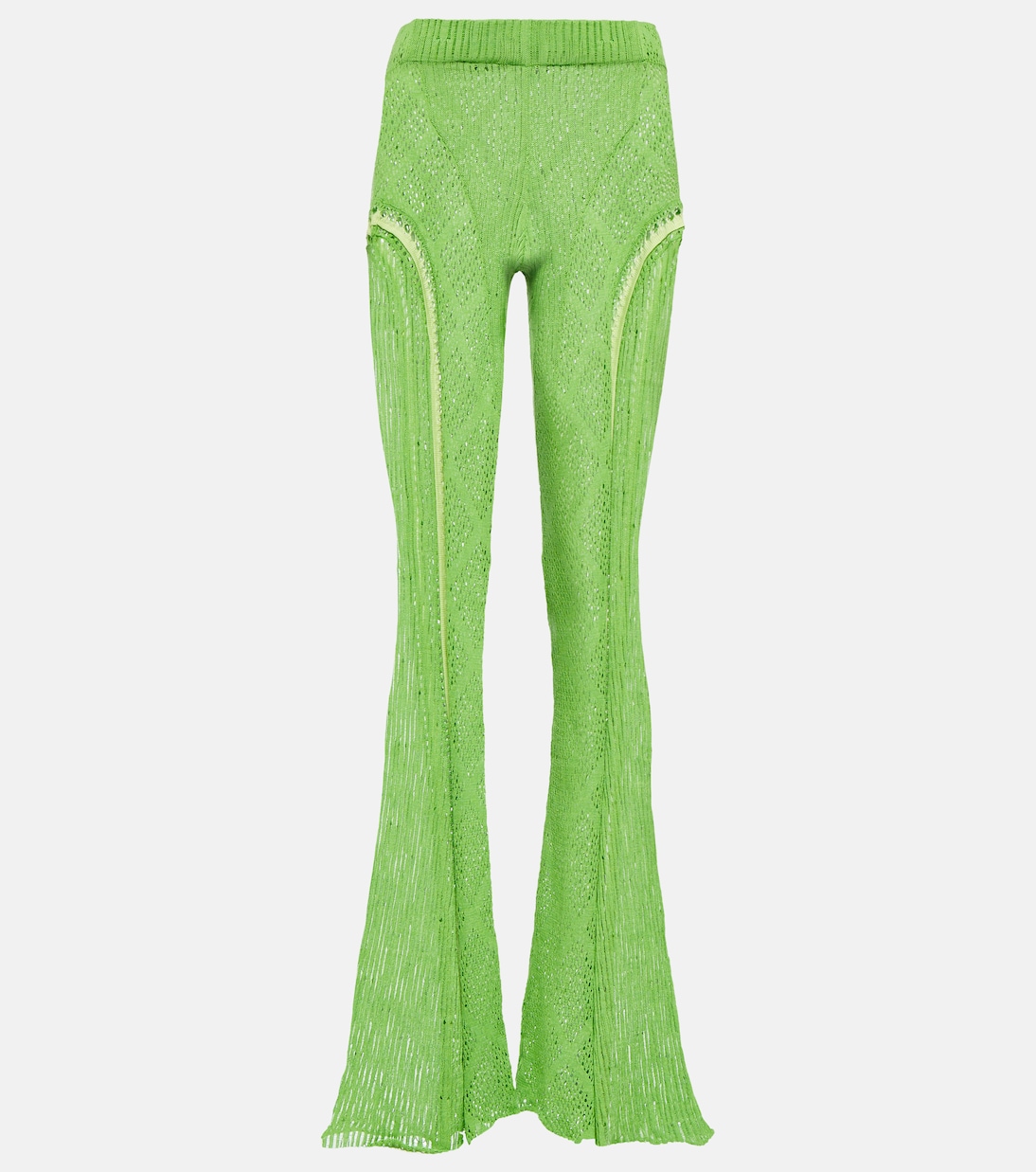 Disco high-rise flared cotton pants | Roberta Einer