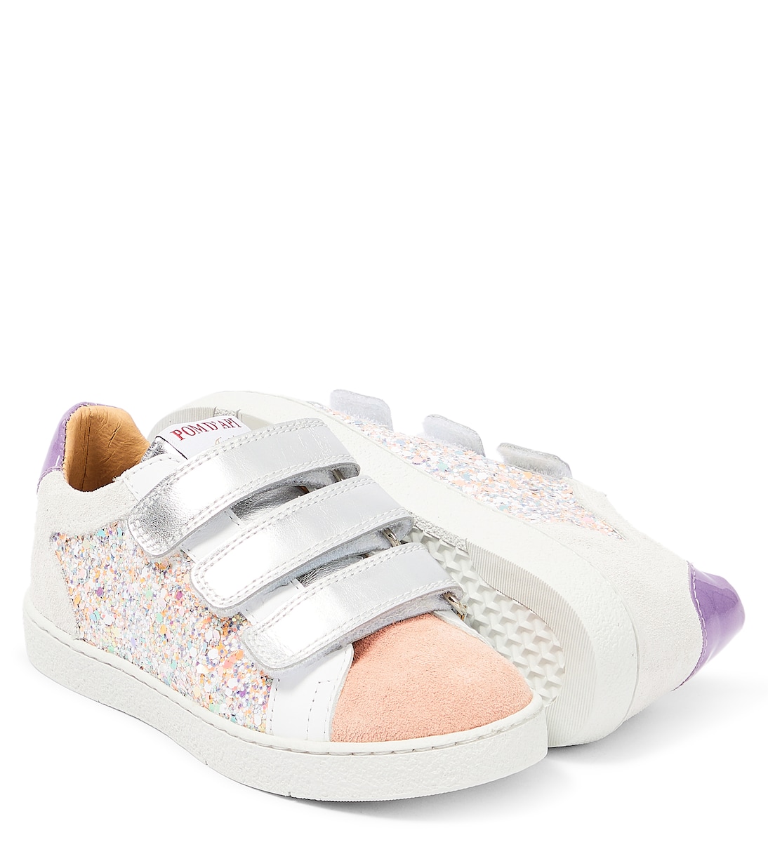 Top Lo Easy Top embellished leather sneakers | Pom d'Api