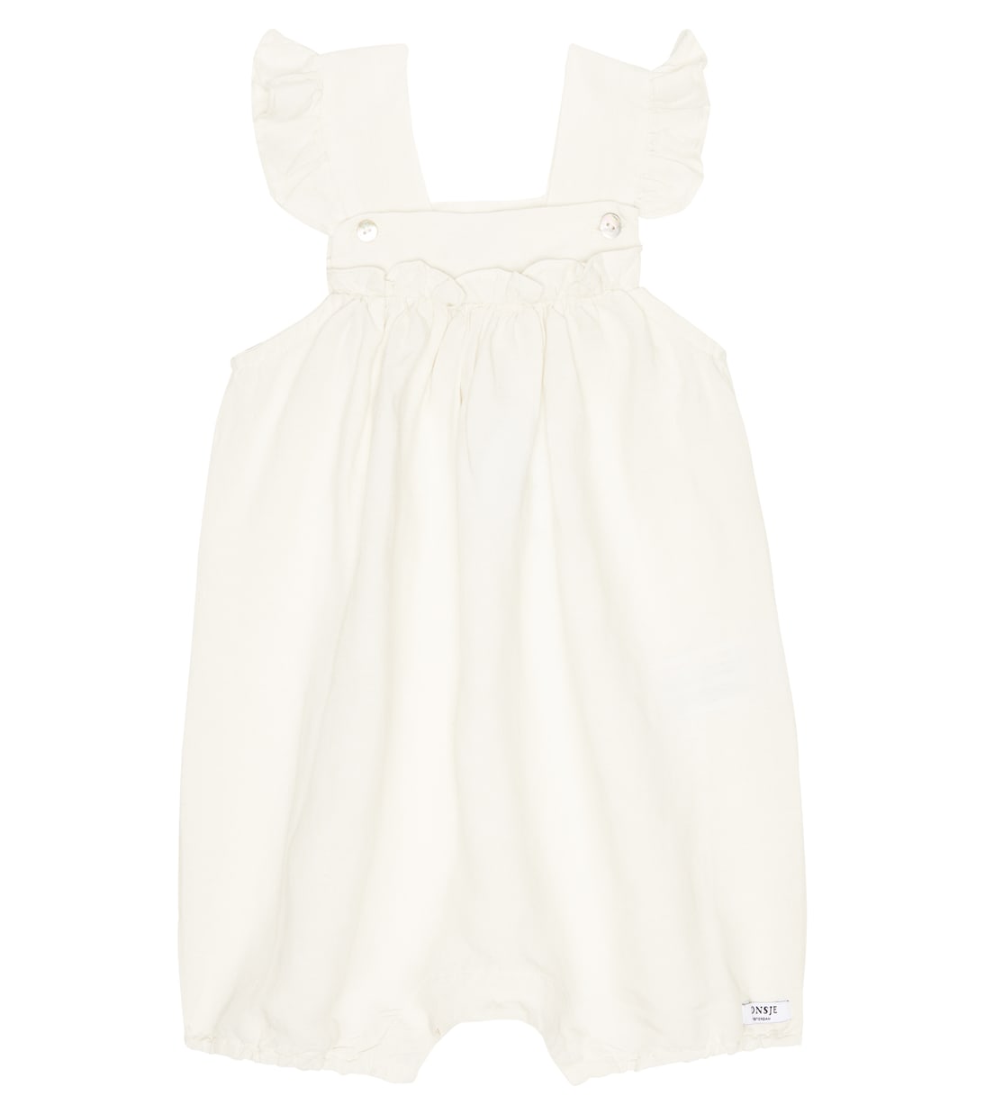 Baby - Jumpsuit corta Sas in misto lino | Donsje