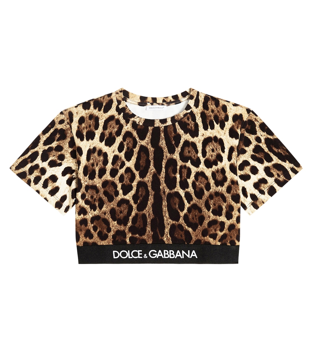 Camiseta en jersey de mezcla de algodón | Dolce&Gabbana Kids