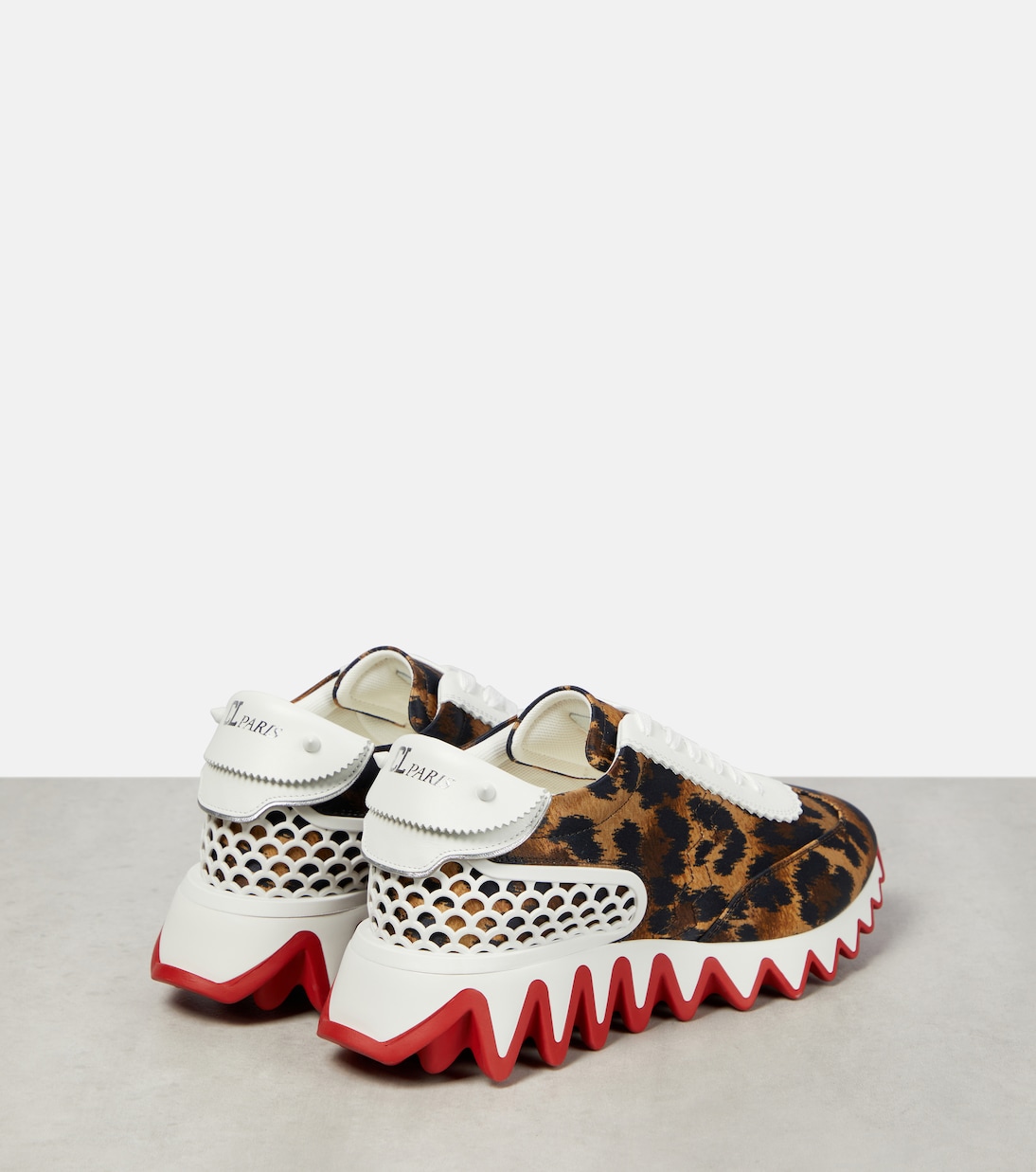Sneakers Loubishark in raso con pelle | Christian Louboutin